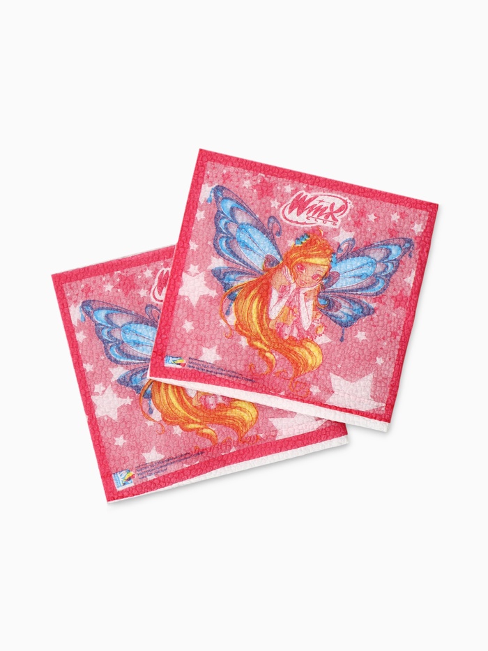 Салфетки бумажные, 24×24 см, 20 штук, «Винкс» - Фото 1