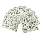 Набор салфеток для декупажа (10 штук) "Буквы" - Фото 1