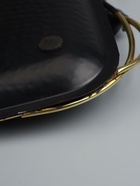 УЦЕНКА Блюдо сервировочное квадратное «Черные каллы» черное с золотом. нержав сталь 22×24×4 см 104 - Фото 3