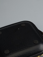 УЦЕНКА Блюдо сервировочное квадратное «Черные каллы» черное с золотом. нержав сталь 22×24×4 см 104 - Фото 4