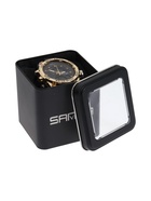 УЦЕНКА Часы наручные электронные, d=5.3 см, будильник, календарь, подсветка, ремешок силикон, золото - Фото 2