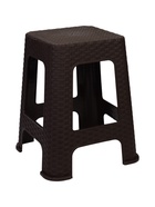 УЦЕНКА Табурет 37,2х37,2х45см "Ротанг", цвет коричневый - Фото 1