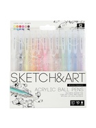 Набор акриловых ручек 12 цветов, 1.0 мм - Фото 2