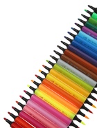 Фломастеры-кисточки 24 BRIGHT, COLORS, двусторонние, в пластиковом пенале - Фото 4