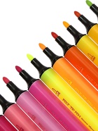 Фломастеры-кисточки 24 BRIGHT, COLORS, двусторонние, в пластиковом пенале - Фото 5