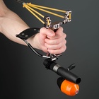 УЦЕНКА Рогатка рыболовная, 3 жгута, 2 стрелы, катушка, металл, чёрная - Фото 3