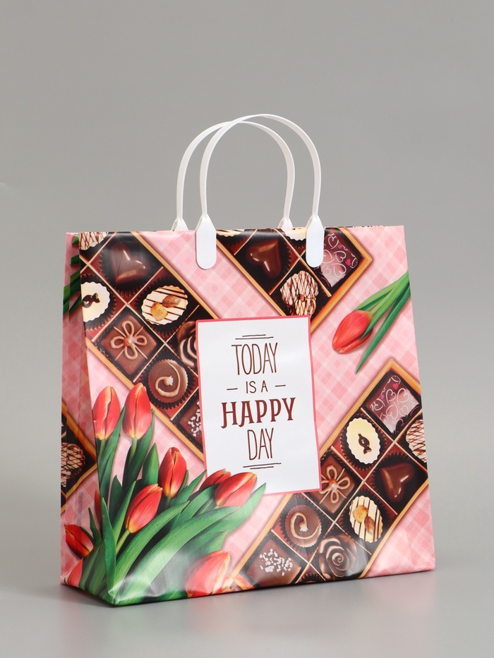 Пакет «Шоколатье», мягкий пластик, 30×30 см, 150 мкм