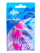 Декор для аквариума «Медуза», 6×10 см, с утяжелителем, розовый - фото 809651963