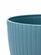 Горшок для цветов Ribbed, 15×15×13 см, 1.2 л, пластиковый, с поддоном, серо-голубой - Фото 2