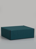 Коробка самосборная, изумрудная, 22.5×21×7 см - фото 809651988