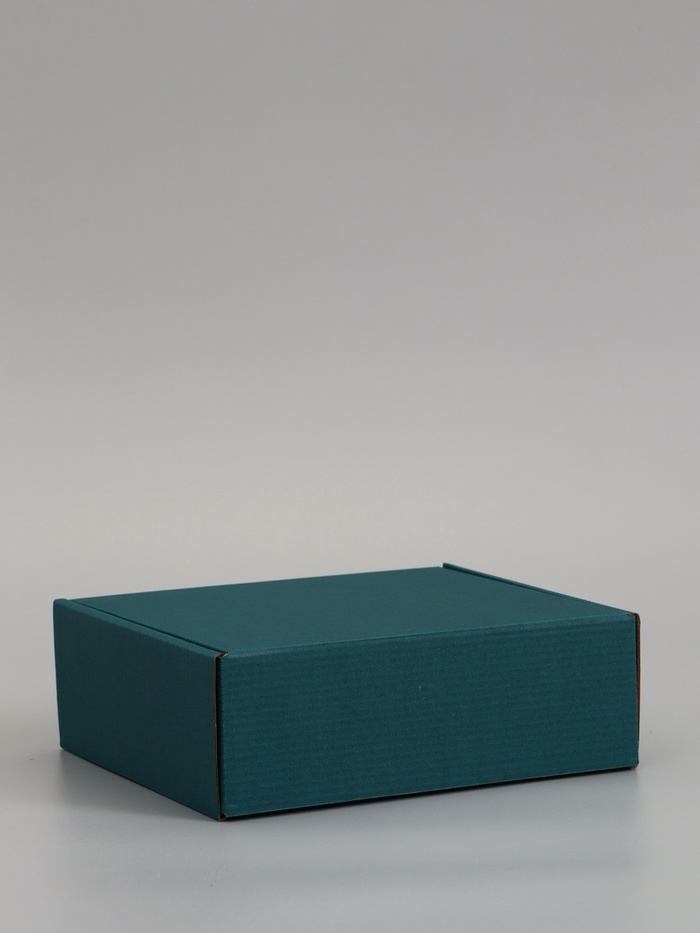 Коробка самосборная, изумрудная, 22.5×21×7 см