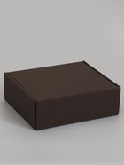 Коробка самосборная, черная, 22.5×21×7 см - фото 809651995