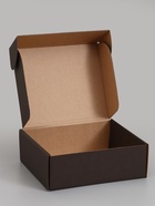 Коробка самосборная, черная, 22.5×21×7 см - фото 809651996