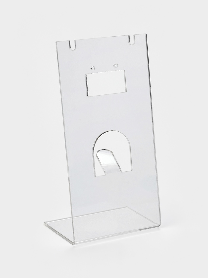 Подставка под гарнитур, серьги, кольцо, кулон, 7×4.5×14 см, оргстекло 2 мм