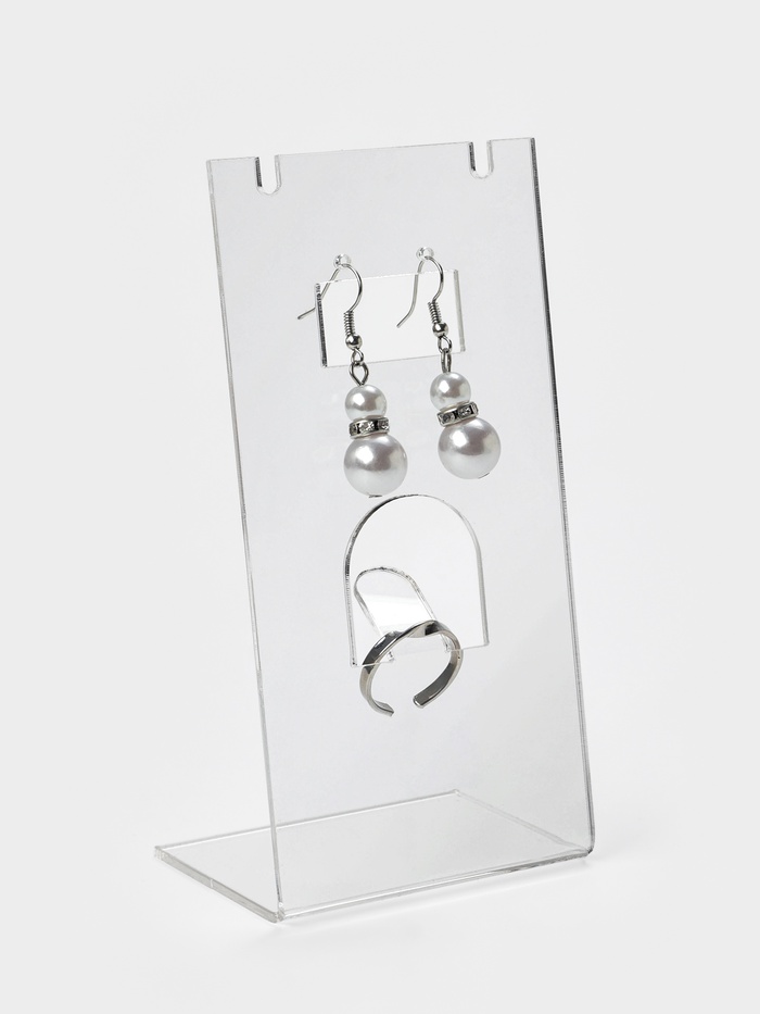 Подставка под гарнитур, серьги, кольцо, кулон, 7×4.5×14 см, оргстекло 2 мм - Фото 1