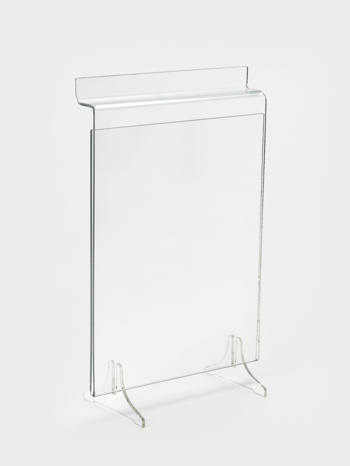 Ценникодержатель в эконом-панель, откидной, 10×13.5 см, прозрачный