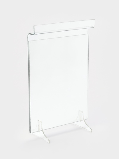 Ценникодержатель в эконом-панель, откидной, 10×13.5 см, прозрачный