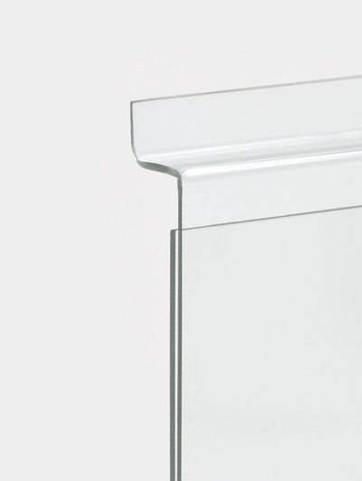 Ценникодержатель в эконом-панель, откидной, 10×13.5 см, прозрачный