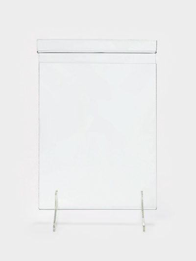 Ценникодержатель в эконом-панель, откидной, 10×13.5 см, прозрачный