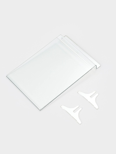 Ценникодержатель в эконом-панель, откидной, 10×13.5 см, прозрачный