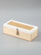 УЦЕНКА Шкатулка дерево с делениями «Корзинное плетение» 10×23.5×7 см - Фото 2