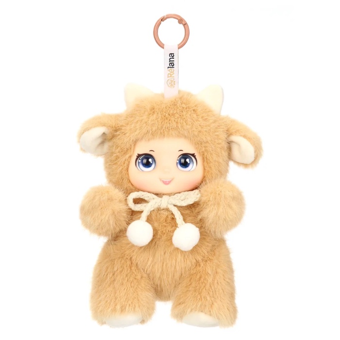 Мягкая игрушка - брелок «Овечка Бель», 15 см, бежевая