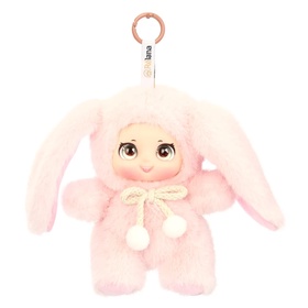 Мягкая игрушка - брелок «Зайчик Мия», 15 см, розовая