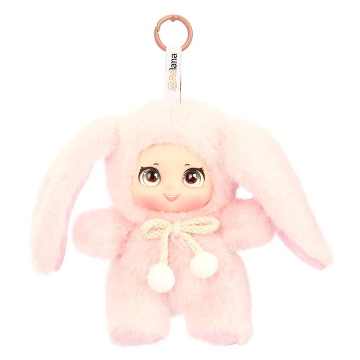 Мягкая игрушка - брелок «Зайчик Мия», 15 см, розовая