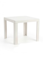 Столик садовый Decorona DeVeranda, 35×35×42 см, пластиковый, для шезлонга, белый - Фото 1