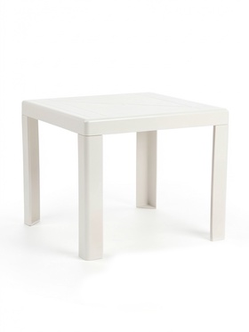 Столик садовый Decorona DeVeranda, 35×35×42 см, пластиковый, для шезлонга, белый