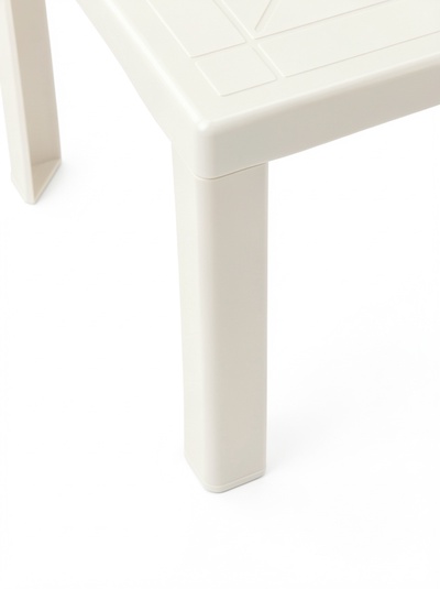 Столик садовый Decorona DeVeranda, 35×35×42 см, пластиковый, для шезлонга, белый