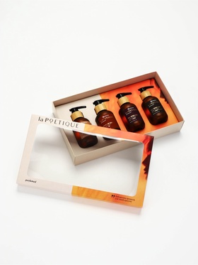 Подарочный набор гель для душа 4×120 мл, по мотивам ароматов султан, перец, ваниль, вишня, POETIQUE