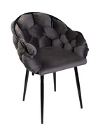 Стул - кресло Карера LS, велюр, цвет графит/чёрный - Фото 2