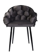 Стул - кресло Карера LS, велюр, цвет графит/чёрный - Фото 3