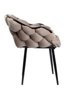 Стул - кресло Карера LS, велюр, цвет бежевый/чёрный - Фото 4