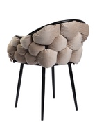 Стул - кресло Карера LS, велюр, цвет бежевый/чёрный - Фото 5