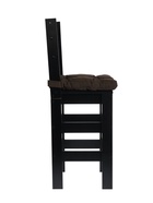 Стул барный с мягким сиденьем «Кантри», цвет чёрный/коричневый - Фото 4