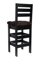 Стул барный с мягким сиденьем «Кантри», цвет чёрный/коричневый - Фото 5