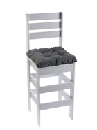 Стул барный с мягким сиденьем «Кантри», цвет белый/серый - Фото 2