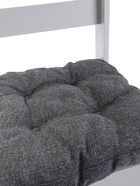 Стул барный с мягким сиденьем «Кантри», цвет белый/серый - Фото 6