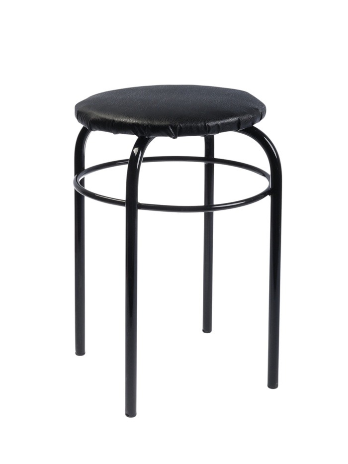 Табурет круглый для кухни «Сатурн-18МН», цвет чёрный