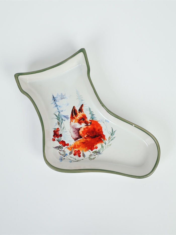 УЦЕНКА Блюдо "Лисичка", 20х15,5х3 см - Фото 1