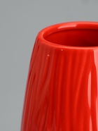 УЦЕНКА Ваза керамика настольная «Тьяго» полоски бочка, d=5 см, 17×7 см, красный - Фото 3