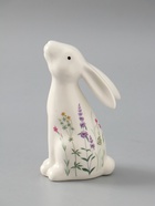 УЦЕНКА Сувенир керамика "Белый зайка - полевые цветы" 7,3х5,6х12,7 см - Фото 2