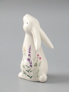 УЦЕНКА Сувенир керамика "Белый зайка - полевые цветы" 7,3х5,6х12,7 см - Фото 3
