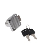 УЦЕНКА Замок мебельный (мод. 138-22), прямой ригель, корпус ЦАМ, 2 ключа - Фото 1