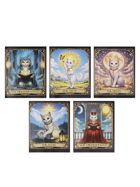 Тетрадь 48 листов в клетку Calligrata «Таро коты», 5 В МИКС