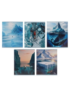 Тетрадь 48 листов в клетку Calligrata «Антарктида», 5 В МИКС