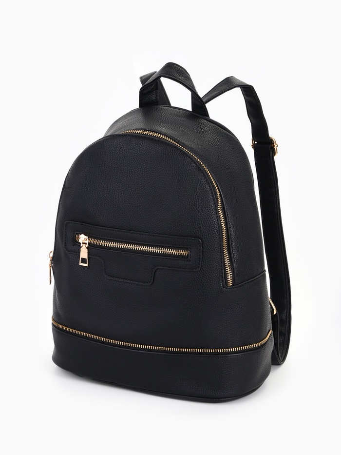 УЦЕНКА Рюкзак Лина, 27×13.5×33 см, отд на молнии, 1 н/карман, черный - Фото 1