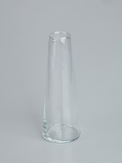 УЦЕНКА Ваза "Коническая" средняя 19х4х7см, 0,32л прозрачная